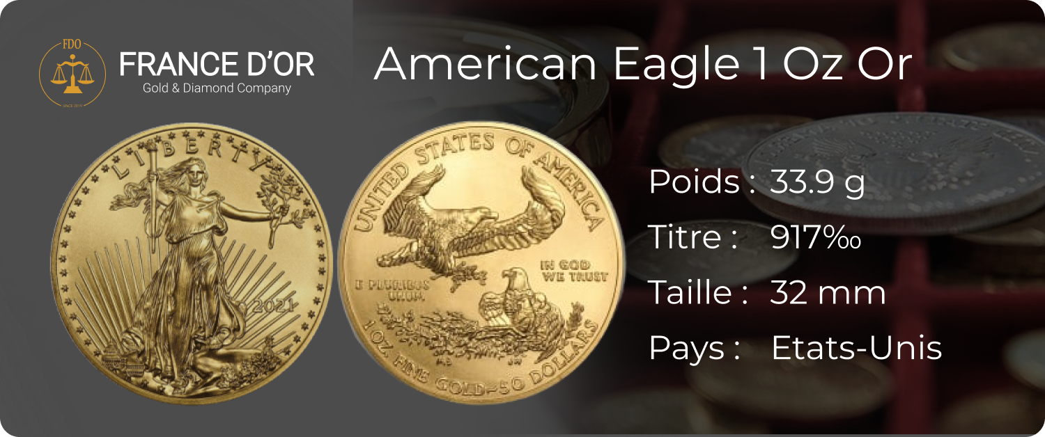 American Eagle 1 Oz Or - Achat Or et Argent & Vente d'Or - Rachat d'Or - Cours et Prix de l'Or à Nice