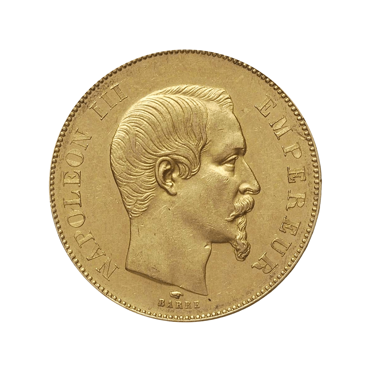 Pièce 50 Francs Or Napoléon III Tête Nue
