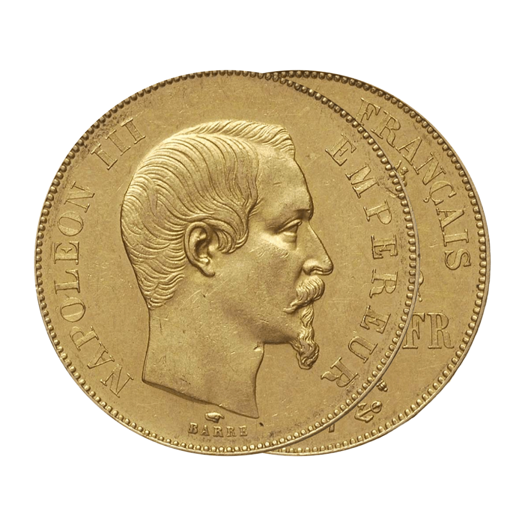 Pièce 50 Francs Or Napoléon III Tête Nue