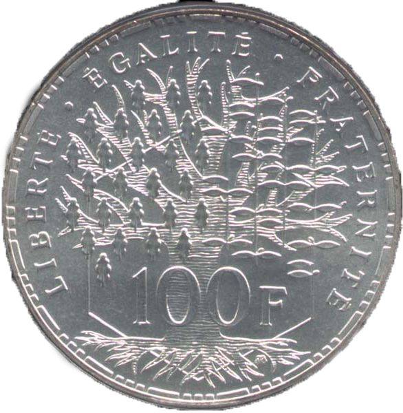 100 Francs Argent (1982 – …)