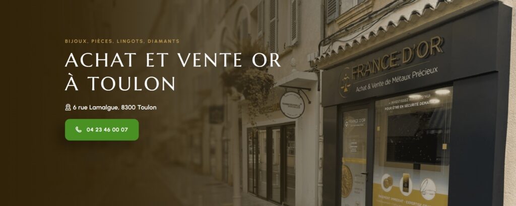 achat vente or toulon france
