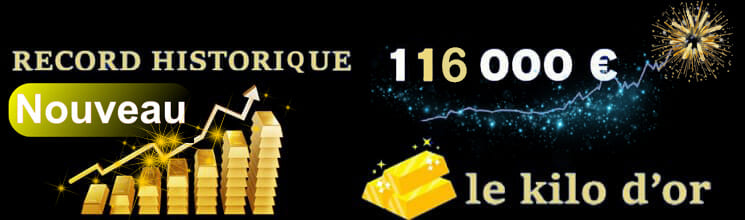 record historique cours or