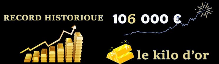 record historique cours or